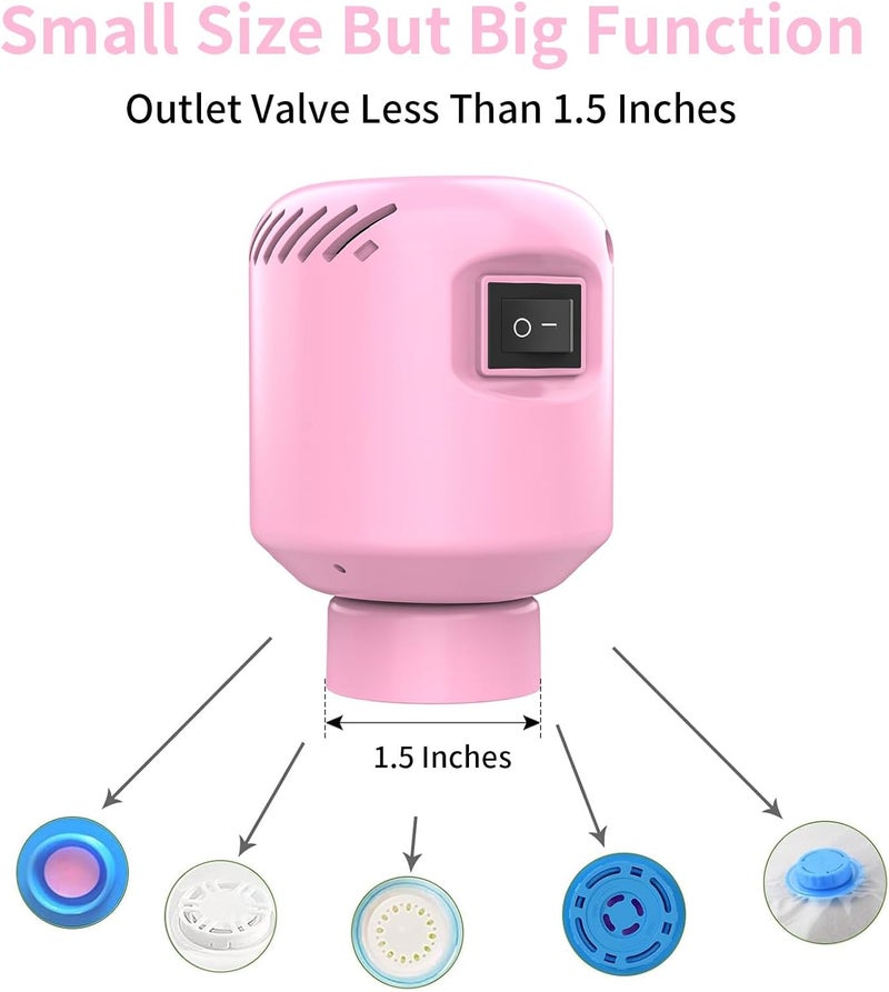 Lisacool Vacuum Pump for Storage Bags Electric Pump for Vacuum Storage Bags Space Saver Bag Portable Electric Pump - Image 3